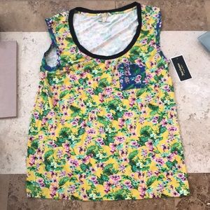 Hello flowered Juicy Couture tank